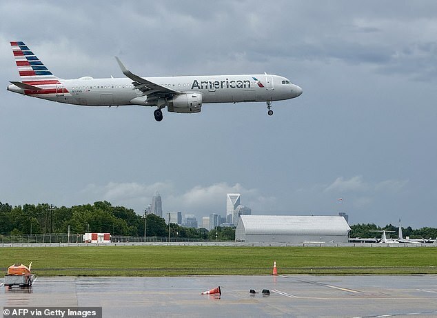 美国航空公司（American Airlines）从波多黎各圣胡安飞往达拉斯的A