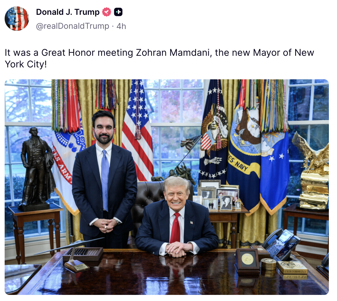 图源:特朗普社交平台