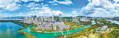 官任社区俯瞰。吴贤宾摄