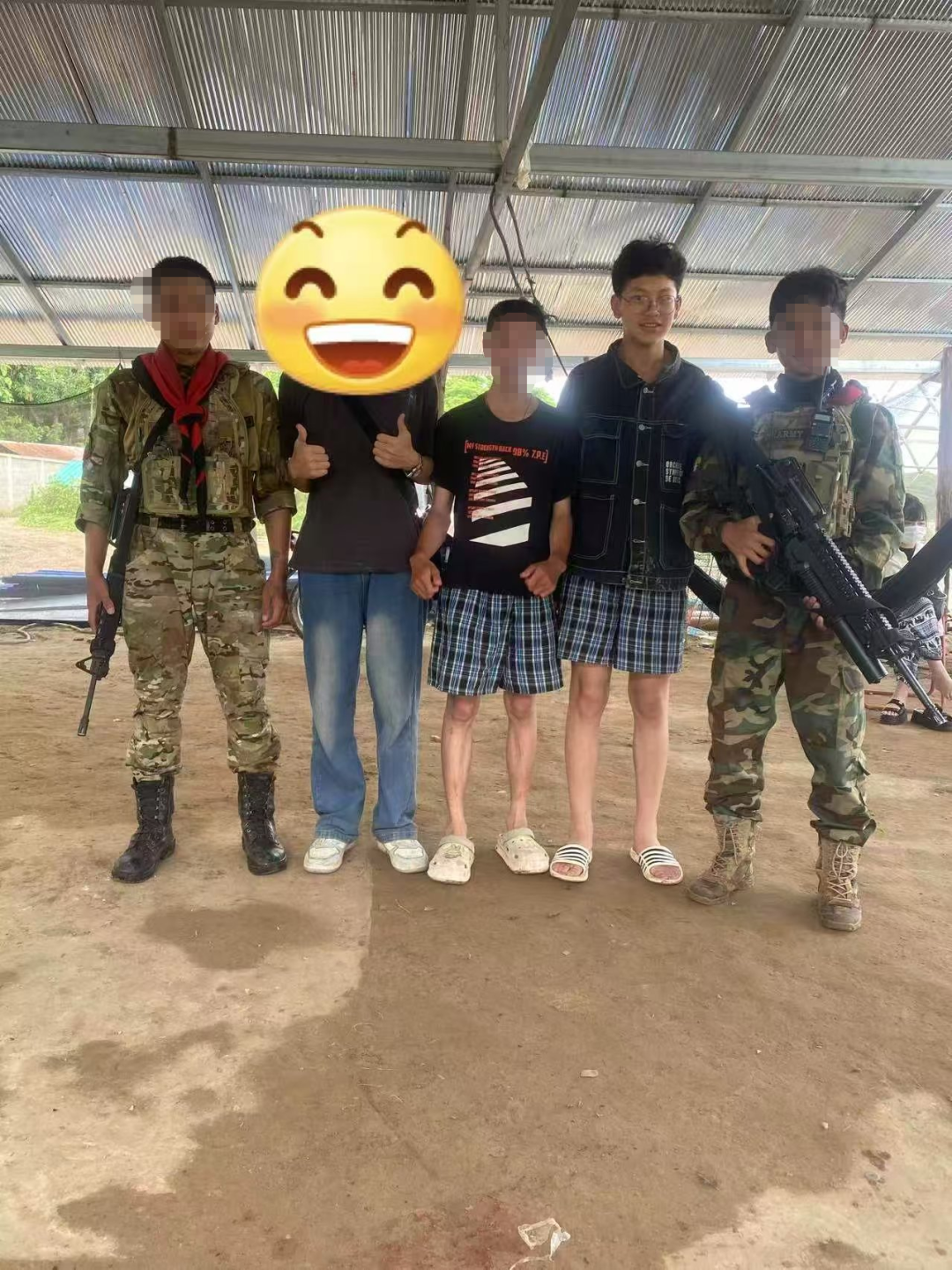 杨宇航出境后发给父母的照片 图/受访者提供