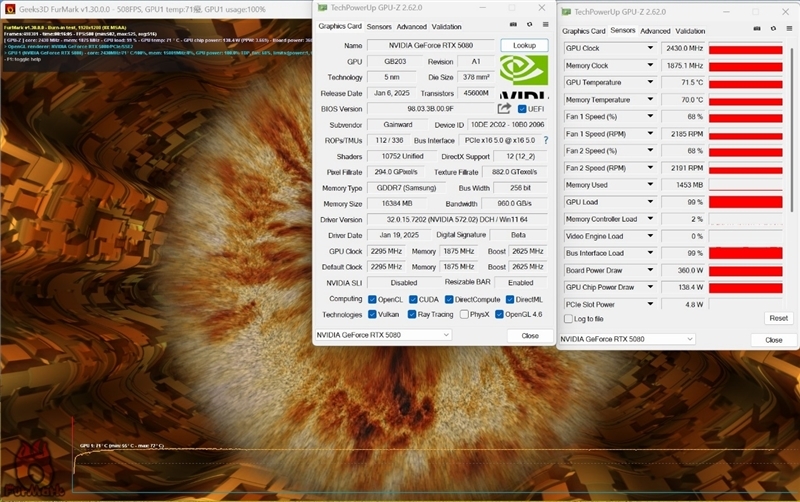 超频340MHz轻轻松松!耕升RTX 5080追风OC评测:超频后性能追平RTX 4090D