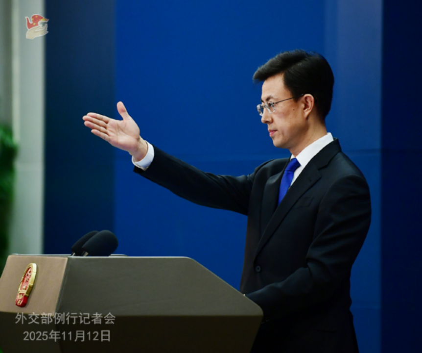 郭嘉昆主持11月12日外交部例行記者會(huì) 圖:外交部網(wǎng)站