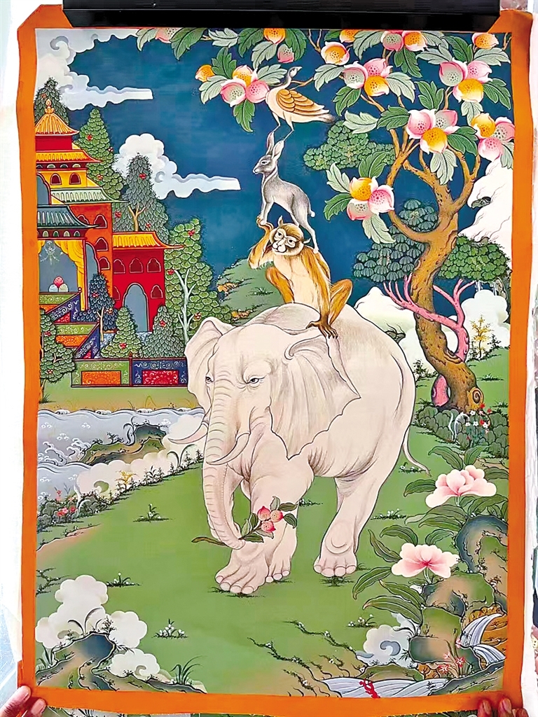 洛追画的唐卡。