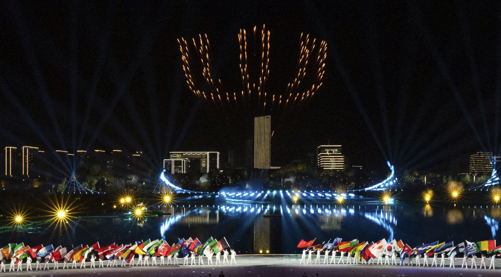 这是8月7日拍摄的开幕式现场。新华社记者 陈益宸 摄