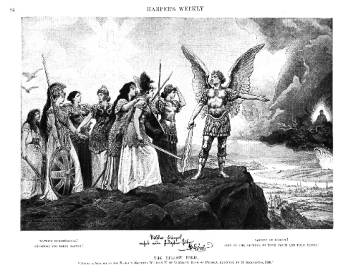 “欧洲各民族,保卫你们神圣的财产!”——德国画家赫尔曼·克纳克富斯