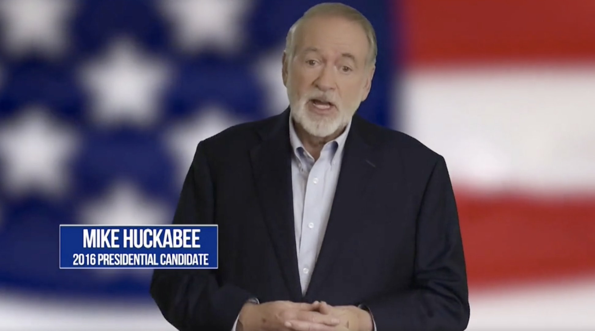 ▲赫卡比在安眠药电视广告中的头衔是“2016年总统参选人”