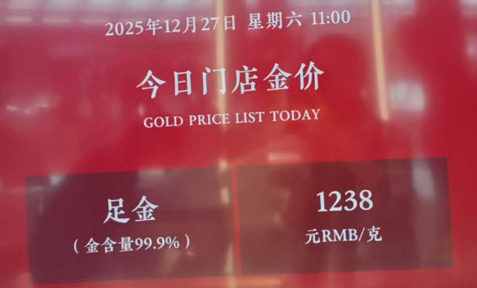 老庙黄金免税店金价