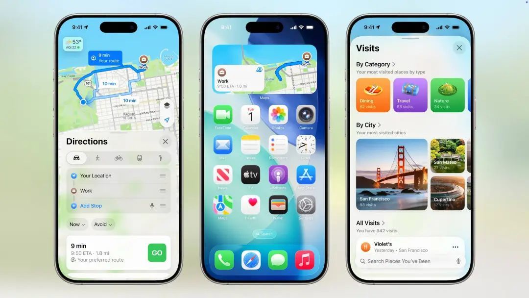 iPhone系统最激进更新来了!iOS 26变玻璃,苹果AI“明年再说”