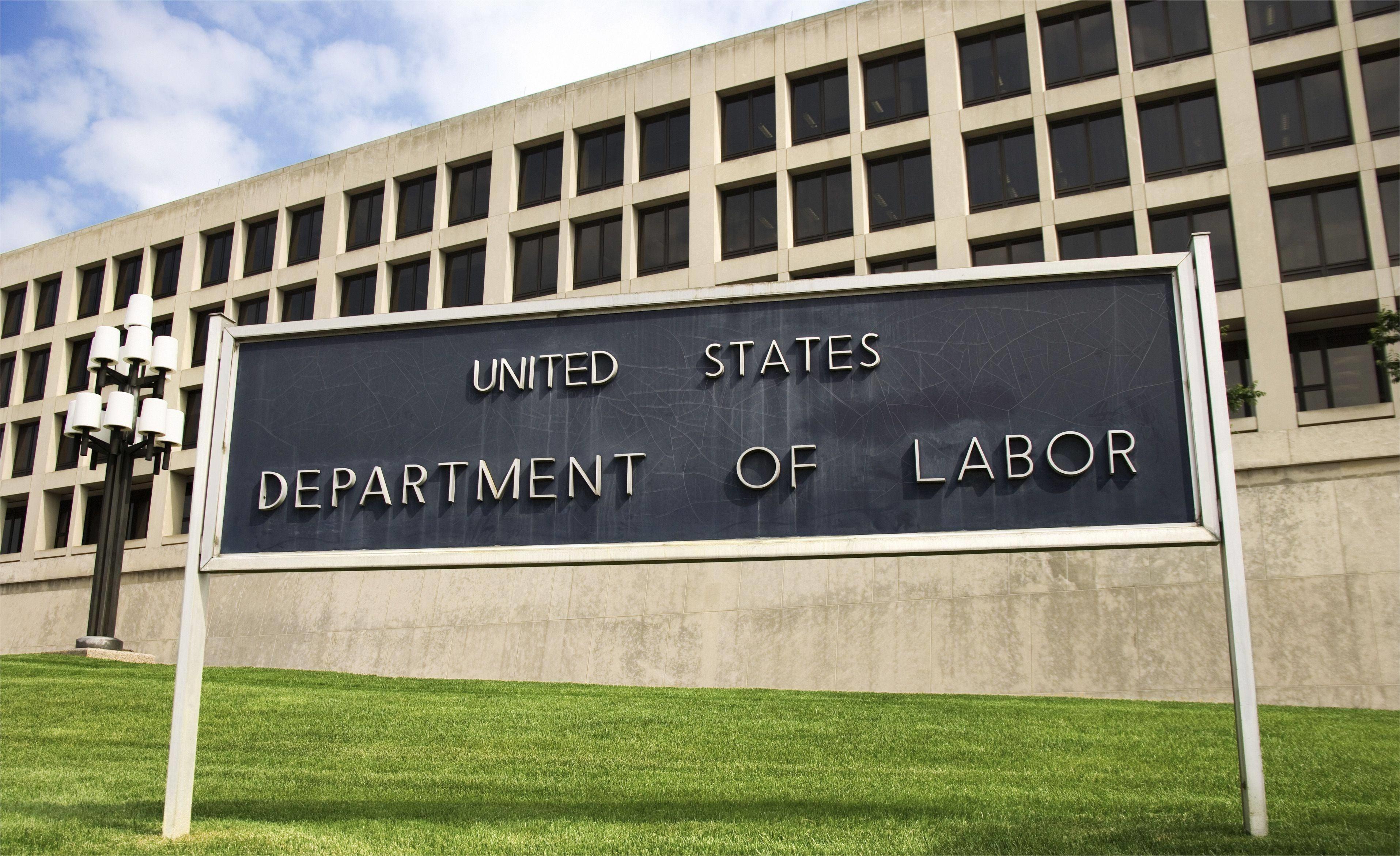 △美國勞工部(資料圖)