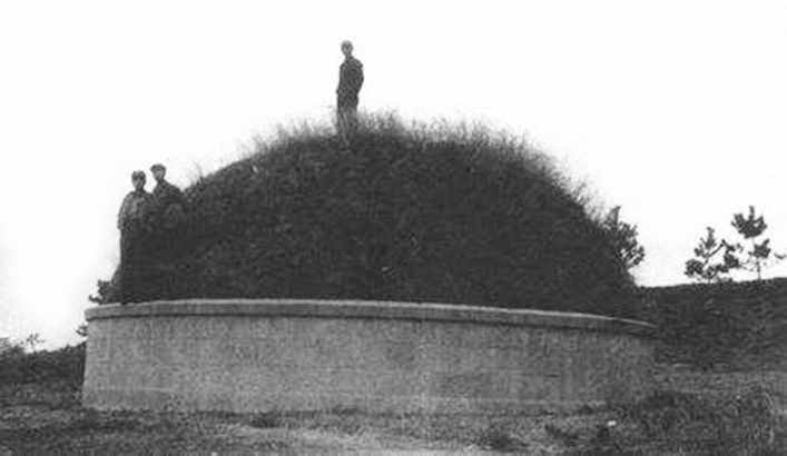 汪精卫的坟,1946年被何应钦奉命炸毁 资料图