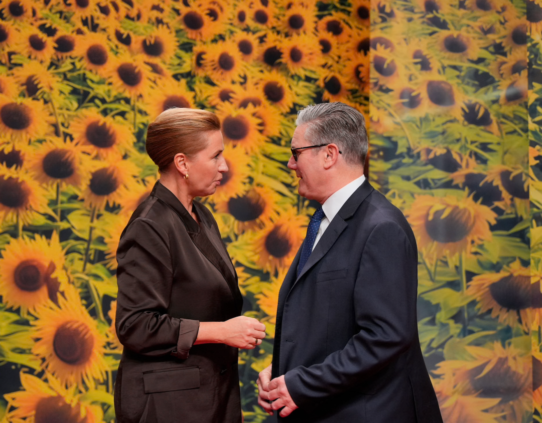 ◆英国首相斯塔默与丹麦首相弗雷泽里克森。