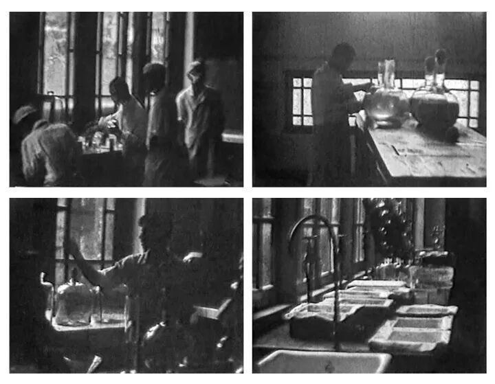 “9420部队”在新加坡总部大楼内的实验室。（图片由新加坡学者林少彬提供，截图自731部队重要成员增田知贞在东南亚拍摄的影像）新华社发