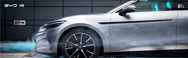 Cd 0.212!比亚迪汉L展示 120KM/h风洞测试
