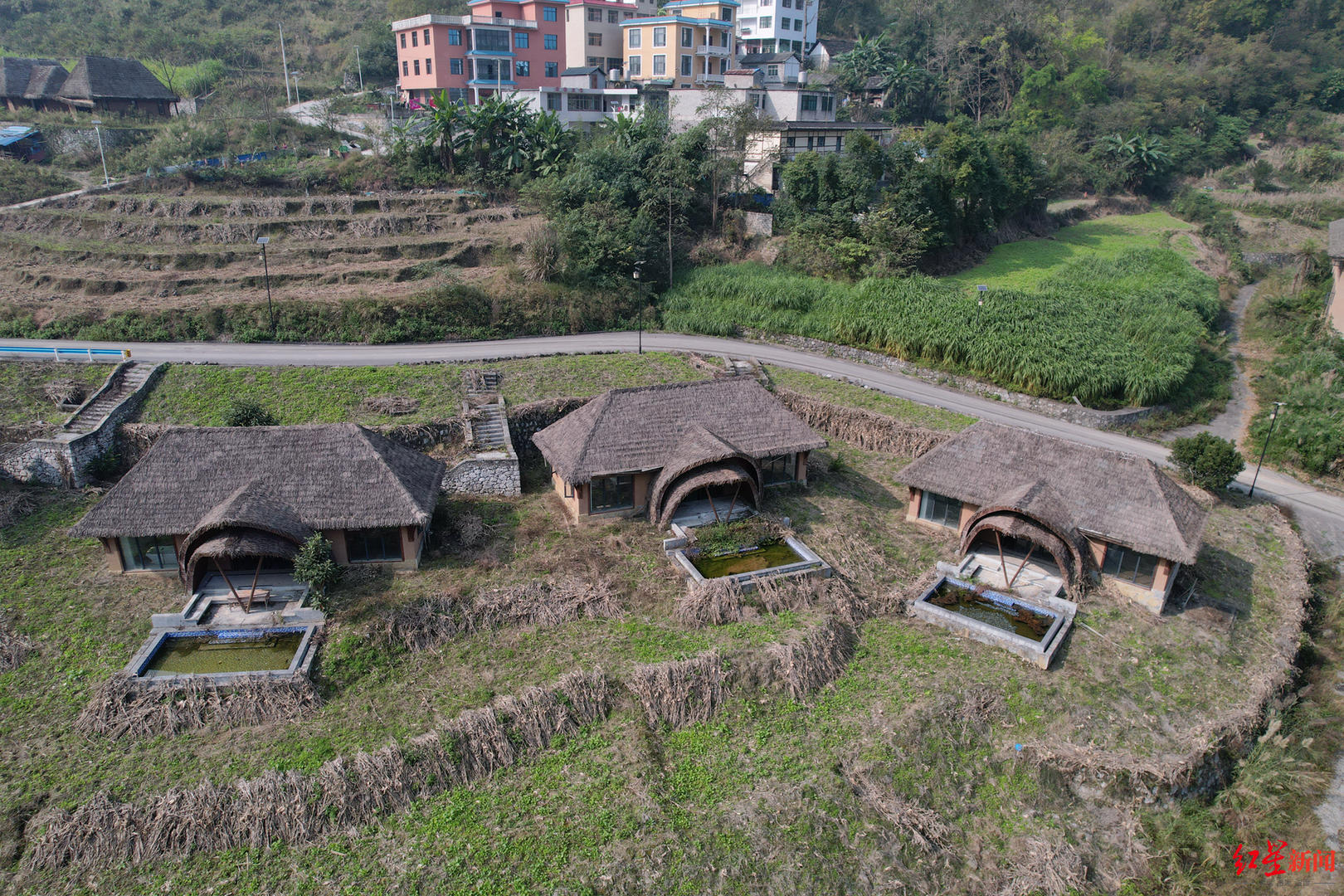 ▲稻田精品民宿的建筑