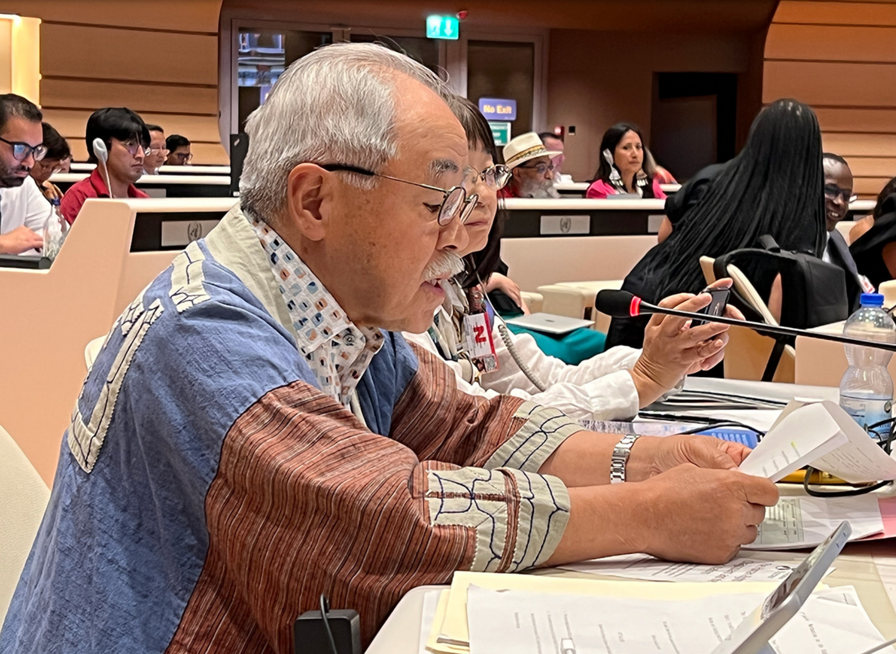 2023月,阿伊努代表在联合国土著人民权利专家机制(EMRIP)会议上控诉日本对其渔权的侵犯,敦促日本政府遵循人权相关法案。