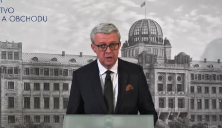 哈夫利切克18日发表讲话 视频截图