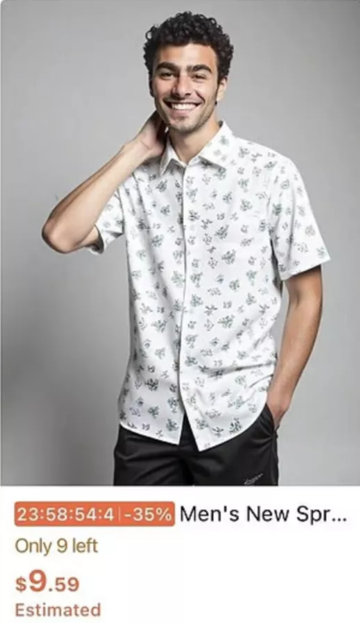 当街枪杀CEO的凶手在电商平台“代言”10美元衬衫？专家鉴定：大概率AI生成