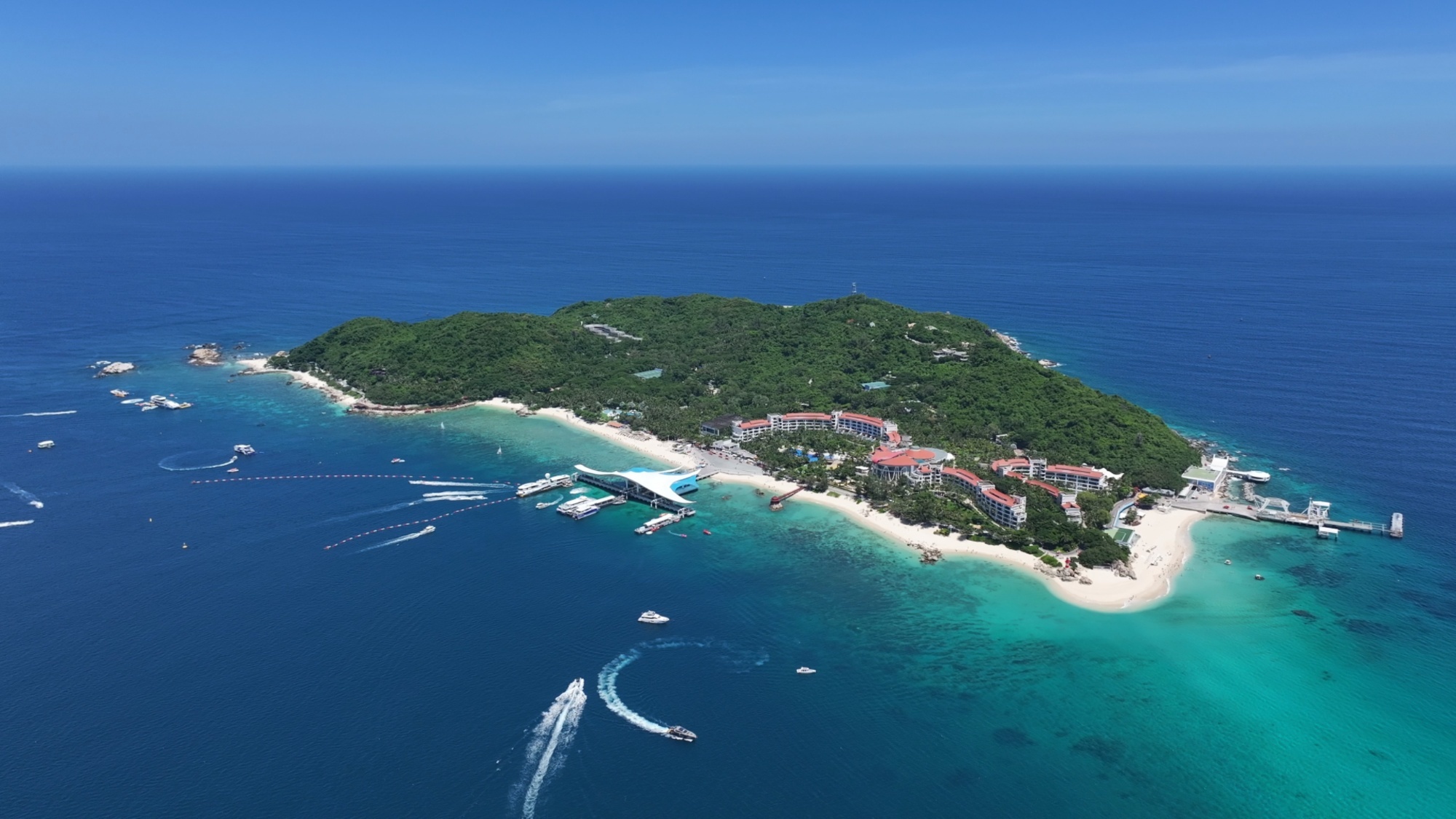 冬日的蜈支洲岛（央广网记者 陶淦 摄）