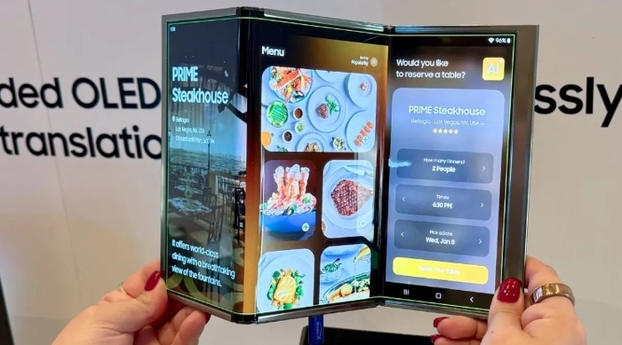 CES 2025|三星显示大秀多款卷轴屏和折叠屏