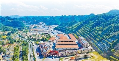 中国—东盟（崇左）水果交易中心俯瞰。