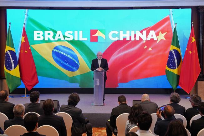 2025年5月 巴西总统卢拉访华记者会 图源：视觉中国