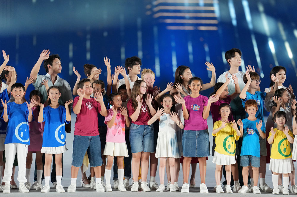 8月7日,第12届世界运动会开幕式在成都举行。新华社记者 刘坤 摄