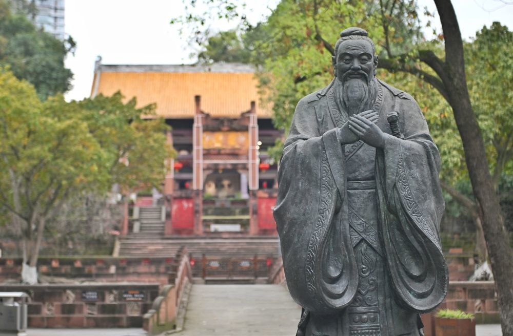 图为3月30日拍摄的乐山文庙。新华社记者 刘坤 摄