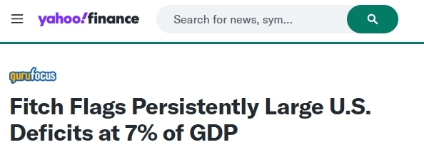 美国雅虎财经报道截图