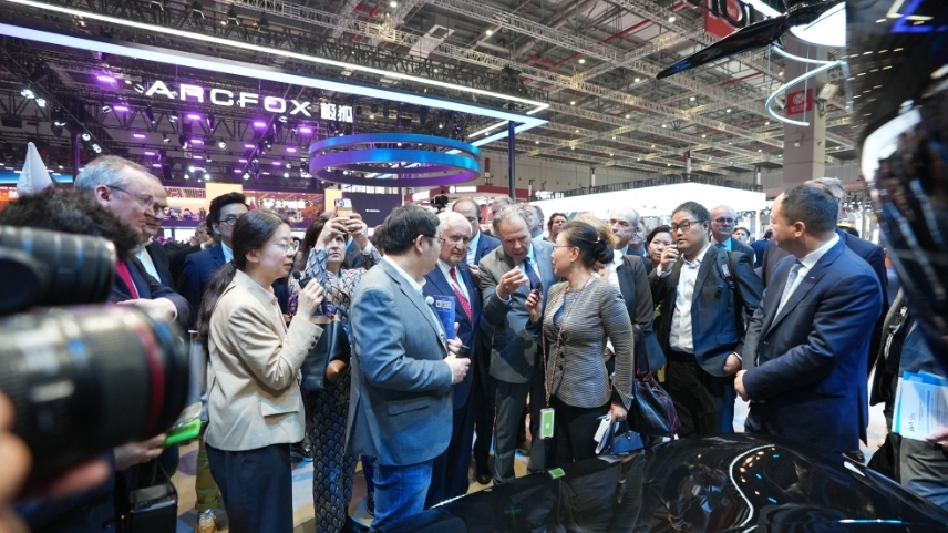2025上海车展现场。人民网记者 王天乐摄