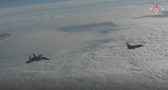 俄国防部所公布视频中的画面