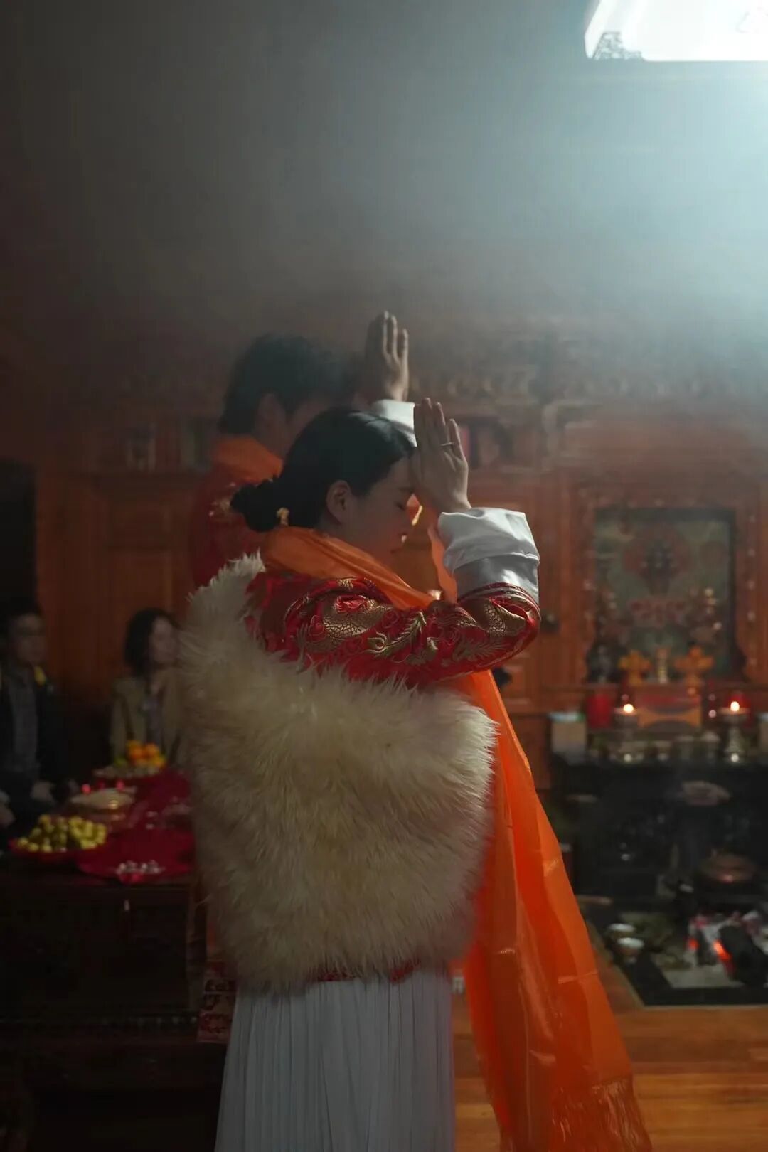 伽才与六一举办摩梭传统婚礼