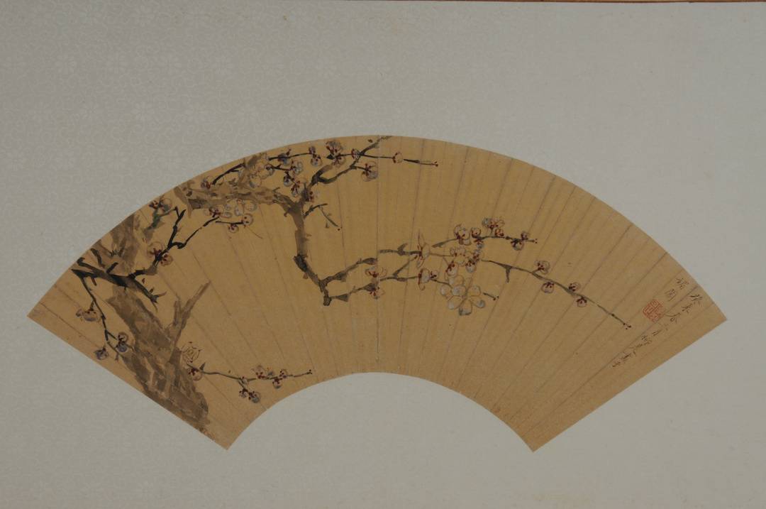 柳如是的梅花扇面 图据四川博物院