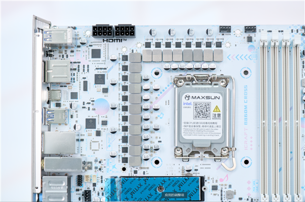 颜值与性能都达到了一线水准!铭瑄iCraft B860M CROSS PRO评测