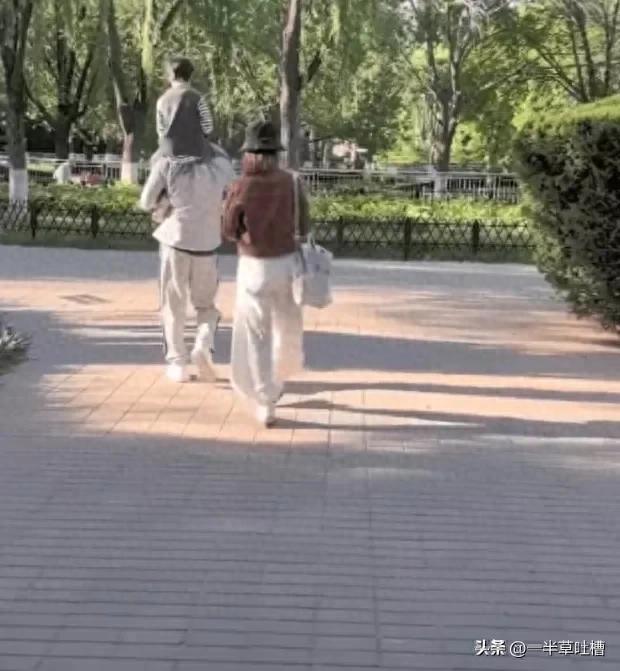 张歆艺袁弘带娃逛公园,袁弘扛娃超有爱,张歆艺状态也太好