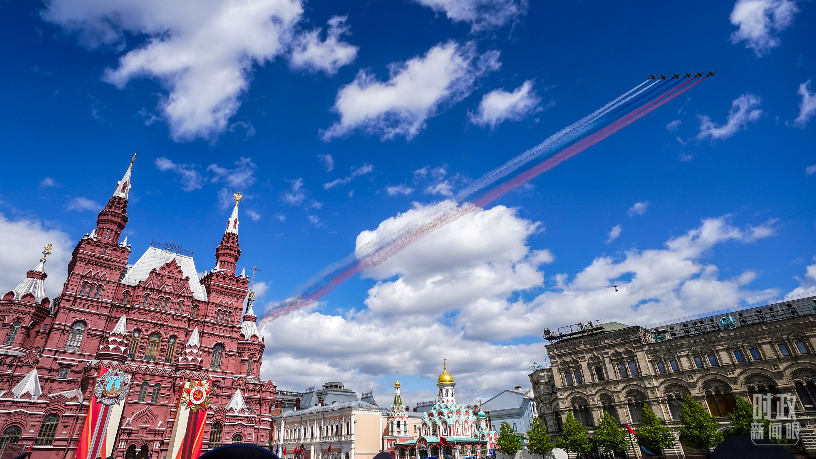 △纪念苏联伟大卫国战争胜利80周年庆典。（总台记者李晋拍摄）