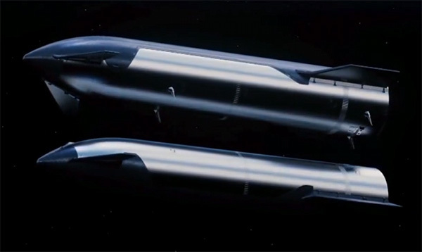 SpaceX的在轨加注推进剂效果图