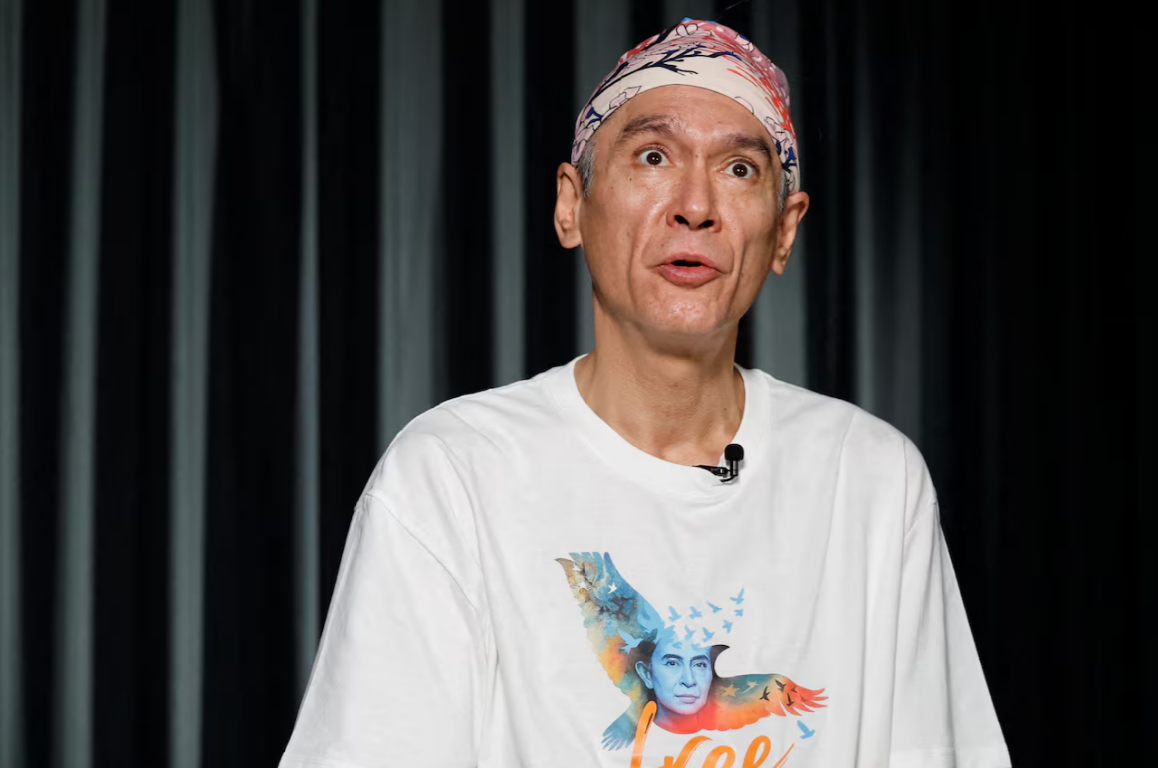 ▲昂山素季的儿子金·阿里斯