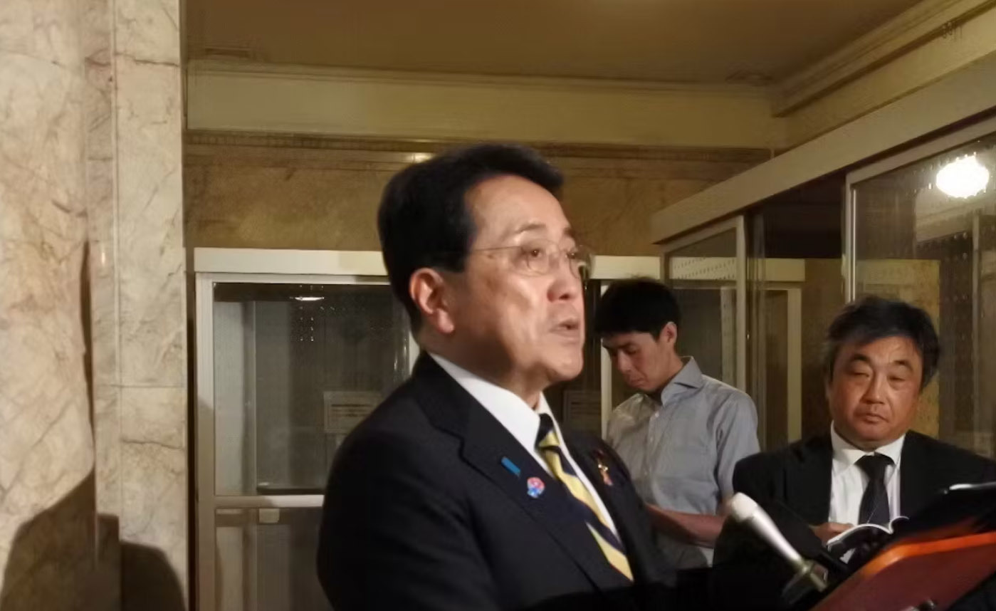 日本经济再生担当大臣赤泽亮正 资料图。《日本经济新闻》