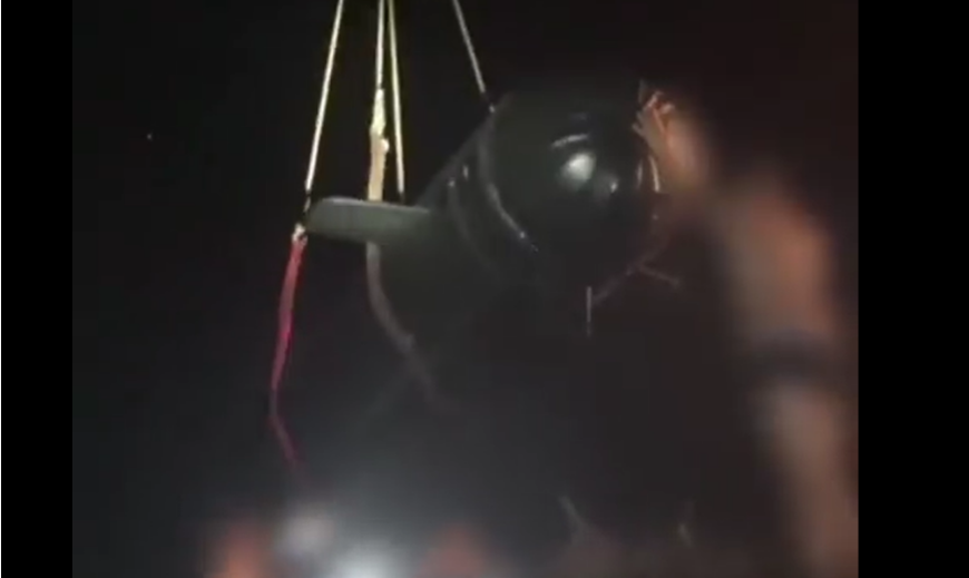 准备接受测试的乌克兰“Marichka”的无人潜航器。