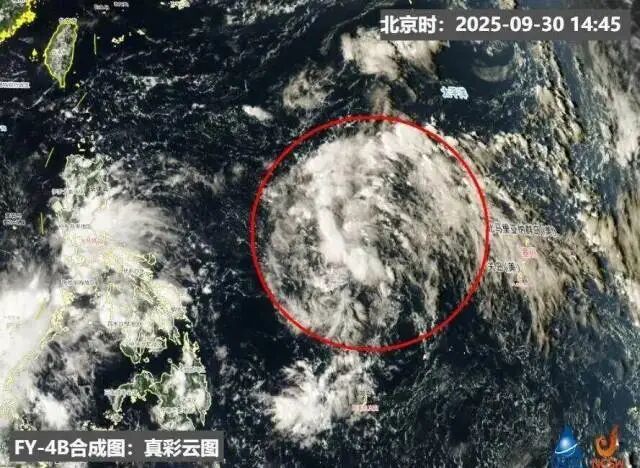 熱帶擾動大致位置示意