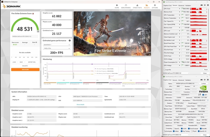 性价比甚至更强!七彩虹iGame RTX 5090 D v2 Vulcan OC 24GB首发评测:领先5080 50%