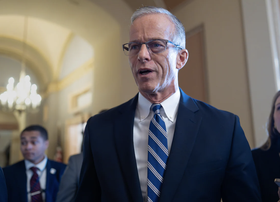 ▲参议院多数党领袖约翰・图恩。资料图