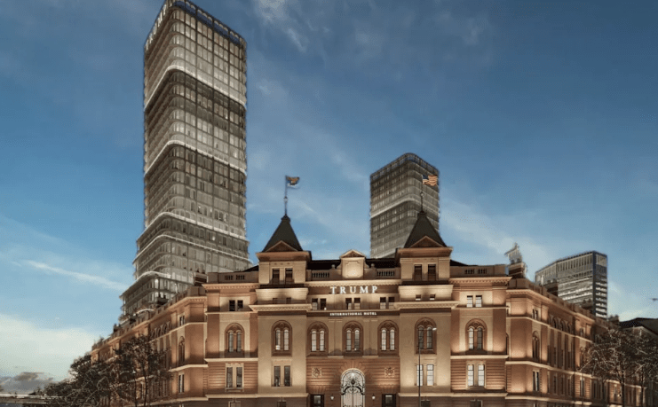 贝尔格莱德特朗普酒店式公寓设计渲染图