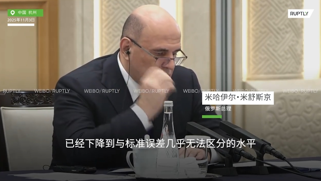 俄罗斯总理米舒斯京 俄媒视频截图