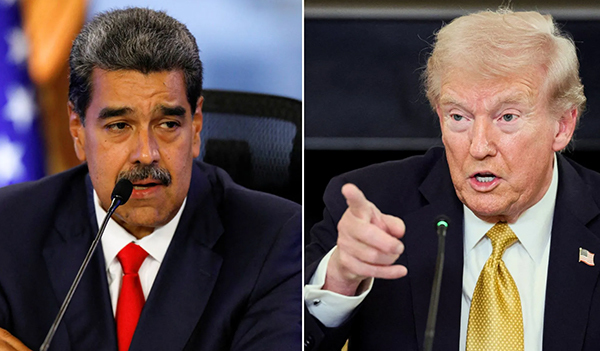 马杜罗与特朗普 资料图