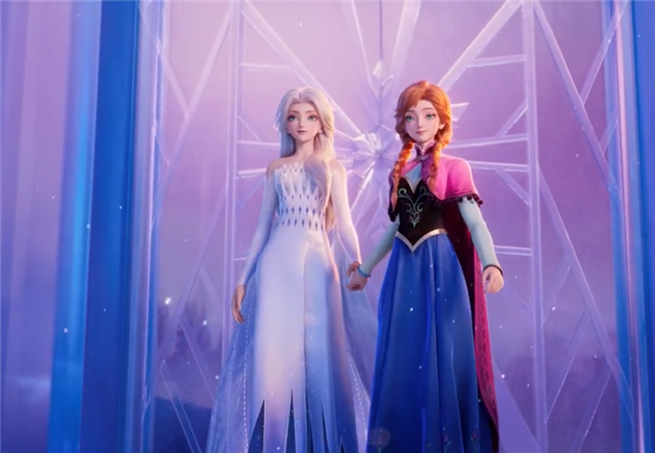 《王者荣耀》梦幻联动《冰雪奇缘》:甄姬变艾莎 峡谷骑马