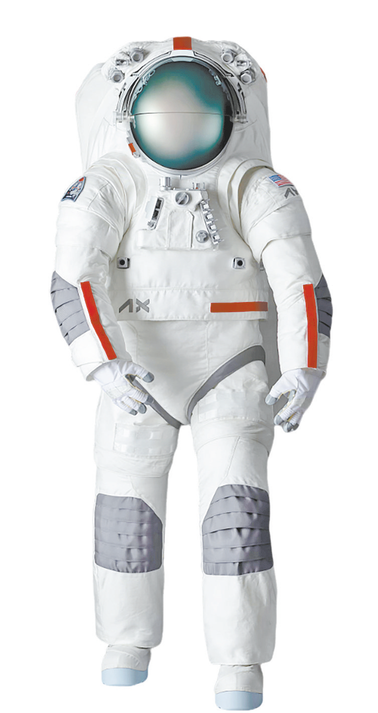 “公理太空”展示的新一代登月宇航服