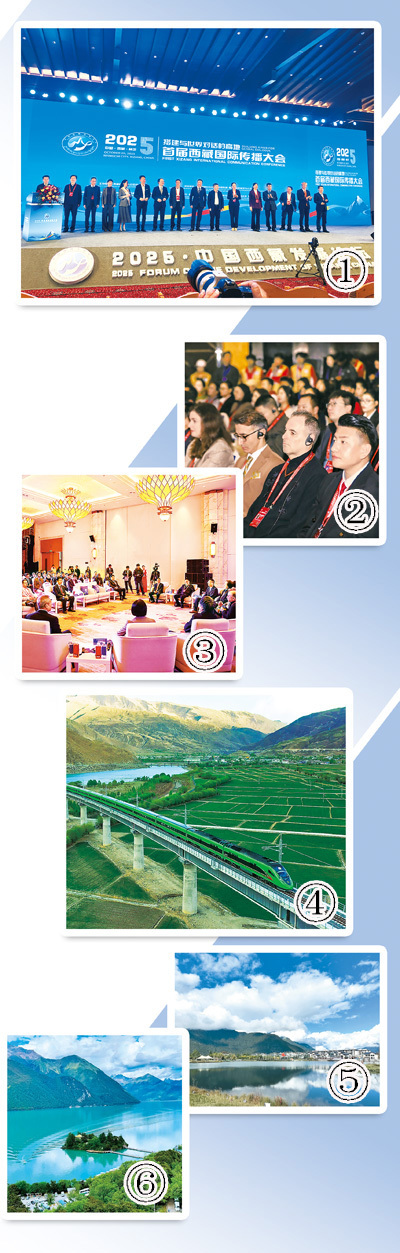 图①:首届西藏国际传播大会。本报记者 袁 泉摄