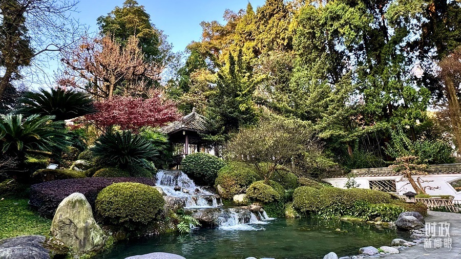 △离堆古园。(总台央视记者李增仁拍摄)