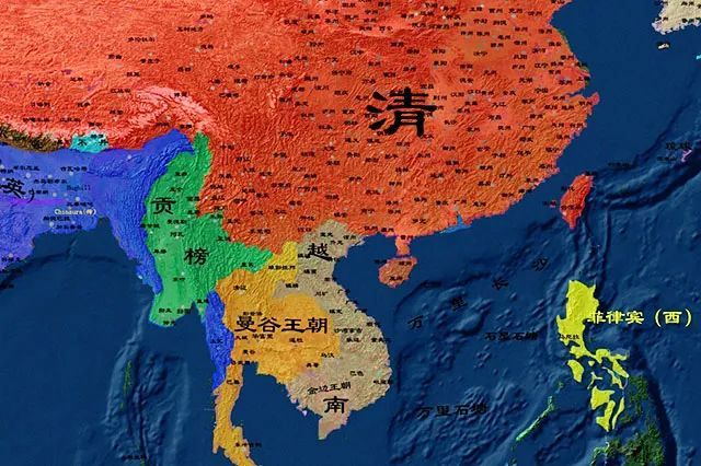 ▲越南疆域在19世纪初达到顶峰